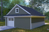 Traditional House Plan - Allen Garage 53132 - Rear Exterior