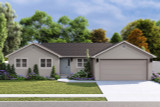 Ranch House Plan - Newport 75812 - Front Exterior