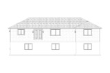 Ranch House Plan - Newport 75812 - Rear Exterior