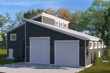 Modern House Plan - Jassman 91104 - Rear Exterior