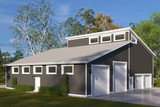 Modern House Plan - Jassman 91104 - Left Exterior