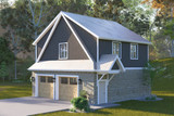 Country House Plan - Paula Garage 72584 - Right Exterior