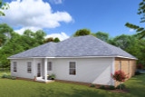 Secondary Image - Craftsman House Plan - Lawndale 80390 - Rear Exterior