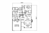 Craftsman House Plan - Lawndale 80390 - 1st Floor Plan