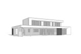 Contemporary House Plan - Long Beach 30647 - Rear Exterior