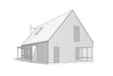 A-Frame House Plan - Litchfield 83279 - Rear Exterior