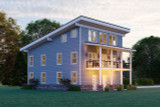 Modern House Plan - Stonebridge View 47043 - Left Exterior