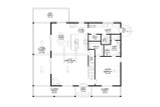 Lodge Style House Plan - Shady Pinehaven Lakeshore 19476 - 1st Floor Plan