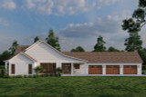 Farmhouse House Plan - Double Retreat 51409 - Right Exterior