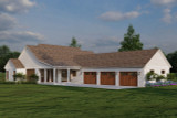 Farmhouse House Plan - Double Retreat 51409 - Right Exterior