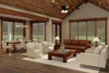 Farmhouse House Plan - Double Retreat 51409 - Great Room