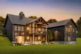 Mountain Rustic House Plan - Sunset Ridge 90068 - Rear Exterior