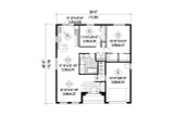Modern House Plan - 66130 - 1st Floor Plan