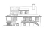 Southern House Plan - Currituck Cottage 23688 - Rear Exterior