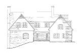 Southern House Plan - Sunnyside 68405 - Rear Exterior