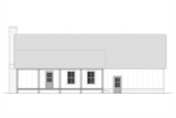 Country House Plan - Frady 1 + Garage 76009 - Rear Exterior