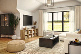 Farmhouse Style House Plan - Daphne Garage 49392 - Social Room - 