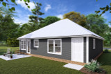 Secondary Image - Craftsman House Plan - Adrian 54057 - Rear Exterior