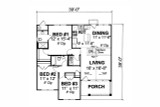 Craftsman House Plan - Adrian 54057 - 1st Floor Plan