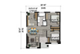 Modern House Plan - 84550 - 1st Floor Plan