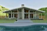 Modern House Plan - Corona 16191 - Rear Exterior