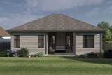 Traditional House Plan - Fletcher 41392 - Rear Exterior