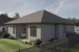 Traditional House Plan - Fletcher 41392 - Rear Exterior