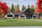 Mountain Rustic House Plan - 27804 - Front Exterior