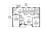 European House Plan - 73417 - 1st Floor Plan