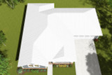 Craftsman House Plan - Eaton 45933 - Aerial Exterior - 