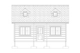 Farmhouse House Plan - Riggs Garden Shed 17025 - Front Exterior