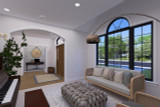 European House Plan - Marbella 91344 - Living Room