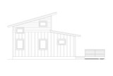 Contemporary House Plan - Cathedral Ledge Getaway 11052 - Left Exterior