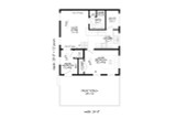 Contemporary House Plan - Cathedral Ledge Getaway 11052 - 1st Floor Plan