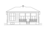 Secondary Image - Modern House Plan - 45826 - Rear Exterior