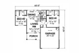 Traditional House Plan - Coral Spring 33418 - 1st Floor Plan