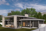 Contemporary House Plan - Marshall 12828 - Rear Exterior