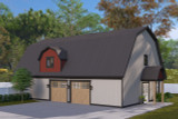Farmhouse House Plan - Murcia 98173 - Left Exterior