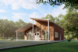 Modern House Plan - Grace 92430 - Front Exterior
