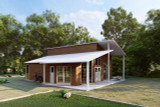 Modern House Plan - Grace 92430 - Left Exterior