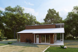Modern House Plan - Grace 92430 - Left Exterior