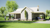 Secondary Image - Country House Plan - Woodall 31948 - Rear Exterior
