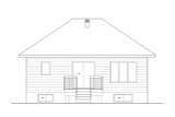 Secondary Image - Contemporary House Plan - 39397 - Rear Exterior