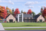 Modern House Plan - 55347 - Front Exterior