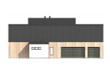 Modern House Plan - 55347 - Left Exterior