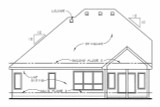 Craftsman House Plan - Rossville 29904 - Rear Exterior