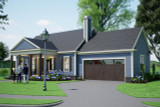 Country House Plan - Woodall 9 10885 - Front Exterior