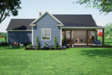 Secondary Image - Country House Plan - Woodall 9 10885 - Rear Exterior