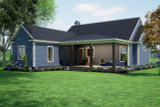Country House Plan - Woodall 9 10885 - Rear Exterior