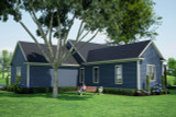 Country House Plan - Woodall 9 10885 - Rear Exterior